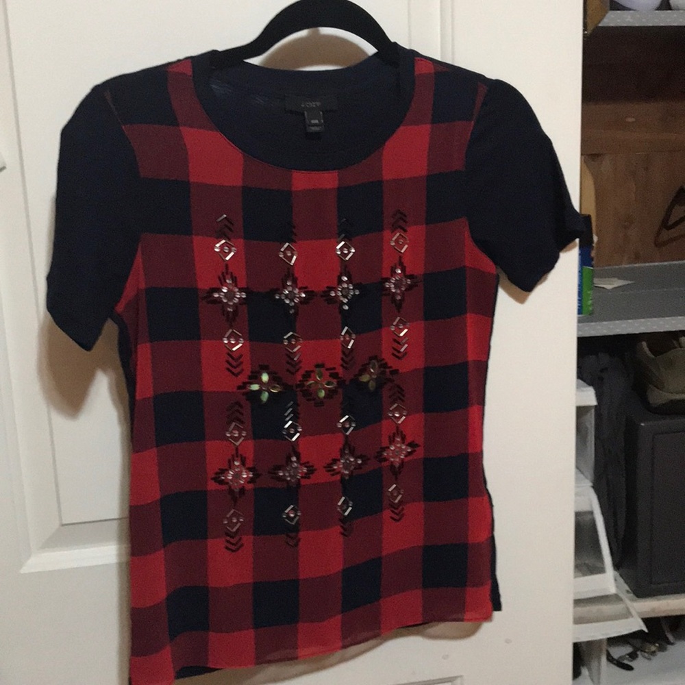 JCREW XXS Dress-Tee with sequins